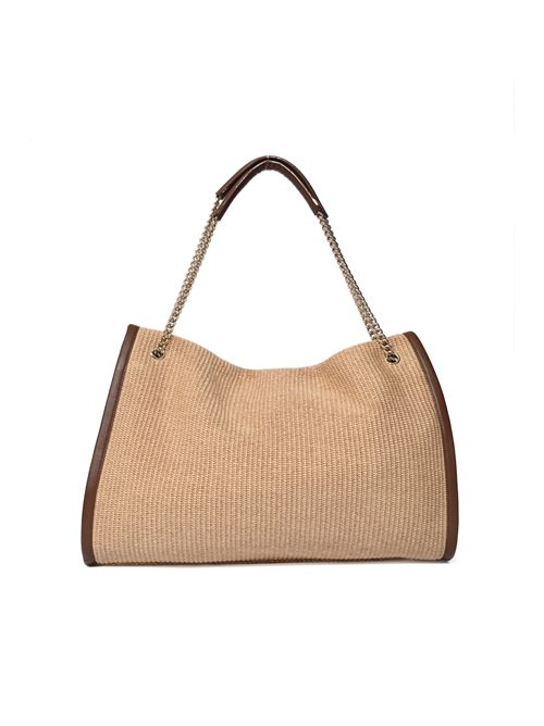 Borsa Venus Zanzibar Large a spalla in tessuto e pelle ORCIANI | B02211 ZNZBIS